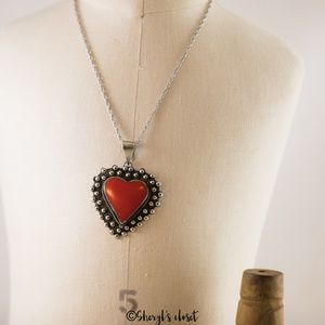 Large Red Heart Pendant
